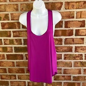 NWT Onezie Glossy Flow Women's purple color Sleeveless active Top Tank OS